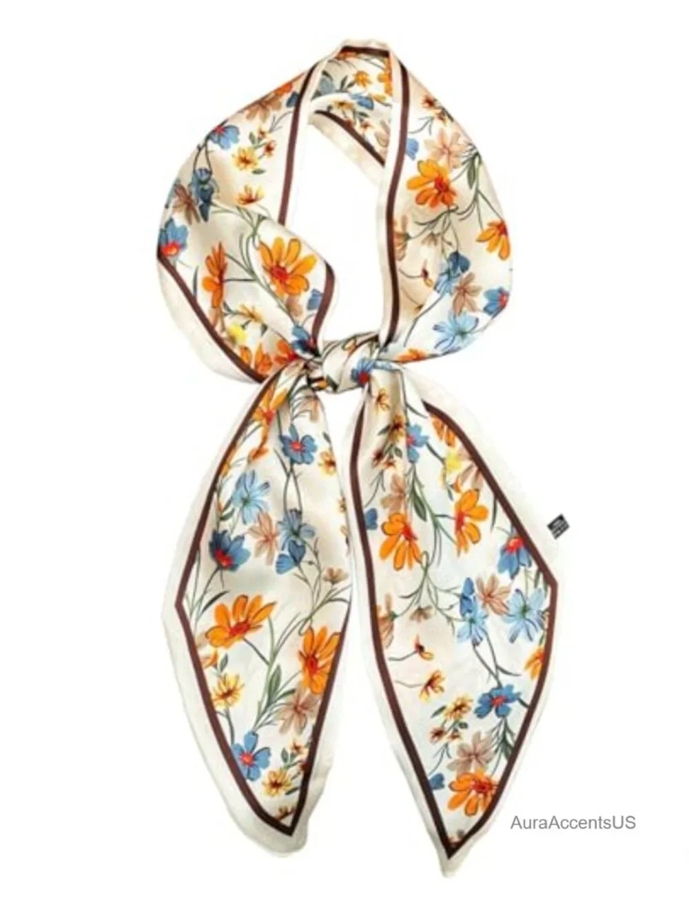 Silky Hair Scarf for Women, Long Ribbon Headband, Multi-Use Neck Scarf